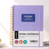 Yoment Subject Spiral Notebook 8.5 x 11, College Ruled Bound Journal, 100 GSM Thick Paper for Note Taking, Purple