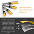 Newdeli Pattern Flush Trim Router Bit Set, Straight Cut Router Bit with Bearing for Woodworking