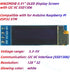 WWZMDiB 3 0.91 I2C SSD1306 ESP32 Pcs OLED Display Screen with IIC Compatible with for Arduino Raspberry Pi STM