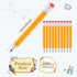Chivao 288 Pieces Golf Mini Pencils Bulk Half Pencils with Eraser Golf Short Pencils #2 HB Pre Sharpened Baby Shower Pencils for Baby Shower Party Favors School Office Supplies 4 Inch(Yellow) by Chivao