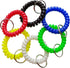 Wrist Keychain, Spring Spiral Stretch Coil Wristband Key Ring for Gym, Pool, ID Badge, Keys