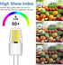 G4 Bulb, 10 Pack 12V Bulbs, 20W-30W T3 G4 Bulb, 6000K, 2.5W 250LM G4 TJOY Led Landscape Light Replacement Halogen