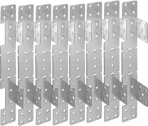 Galvanneal 18-Gauge Adjustable Stair-Stringer Connector, Interchangeable Concealed Hanger, 8 PCS with Screw