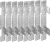 Galvanneal 18-Gauge Adjustable Stair-Stringer Connector, Interchangeable Concealed Hanger, 8 PCS with Screw