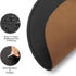 Round Mouse Pad - PU Leather Mouse Pad with Stitched Edge, Micro-Fiber Base, Non-Slip Waterproof for Computers, Laptop,