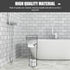 Freestanding Black Iron Bathroom Toilet Paper Holder with Storage Rack and Hollow Design Roll Dispenser for Household