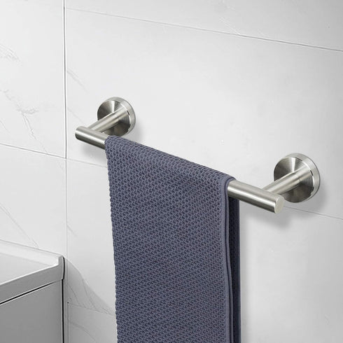 NearMoon Bathroom Towel Bar, Thicken Stainless Steel Shower Towel Rack, Wall Mounted (Brushed Nickel, 12 Inch)