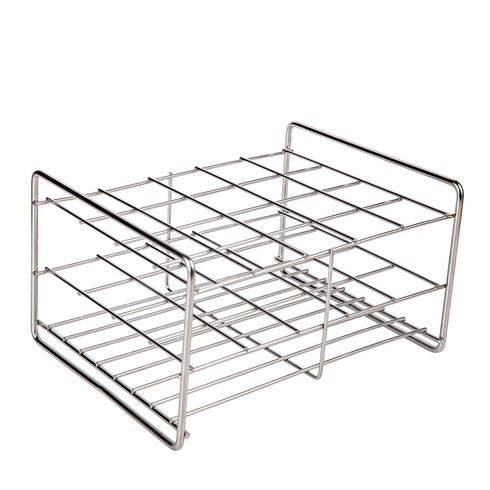 Stainless Steel Test Tube Rack, 20 Place, Wire Constructed - Outer Diameter Permitted of Tubes 39mm-41mm