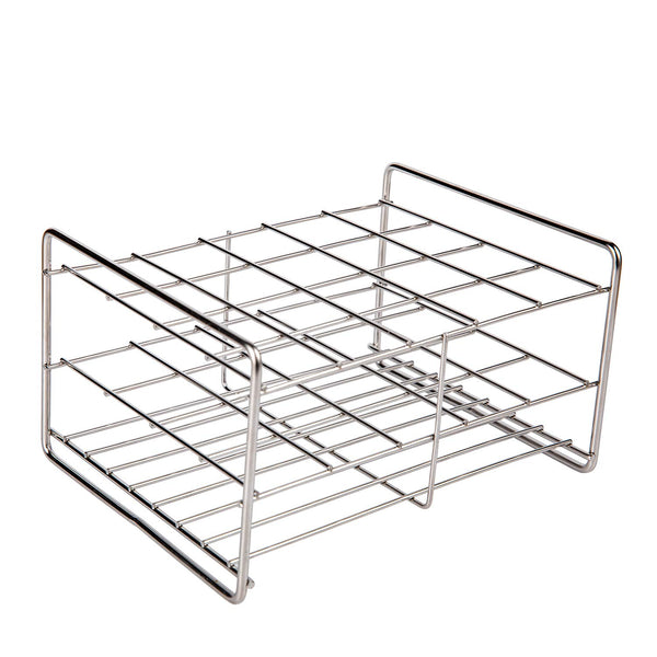 Stainless Steel Test Tube Rack, 20 Place, Wire Constructed - Outer Diameter Permitted of Tubes 39mm-41mm