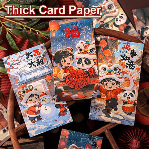 BAIWOVIS 6 Pack Packets, 2) Chinese New Year Red Envelopes, Traditional Lunar New Year Money Hongbao for Spring