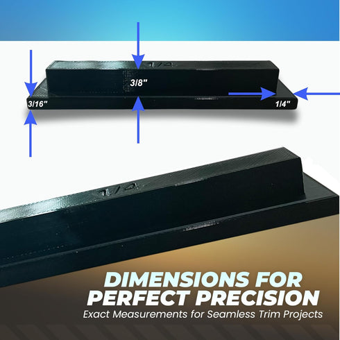 Trim Reveal Tool 1/4" - Precision Trim Gauge for Door Reveal Marking, Non-Damaging Hard Plastic Tool