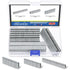 Glarks 2816Pcs 18 Gauge Narrow Crown Staples, 1/2", 3/4", 1" Galvanized Assortment Kit for Electric Stapler