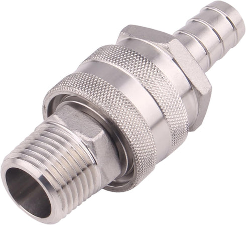DERNORD Stainless Steel Quick Disconnect Set - Beer Brewing Connector Kit, Pack of 2
