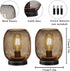 Set 2 JHY DESIGN of Metal Cage LED Lantern Battery Powered,Cordless Accent Light with LED.Great
