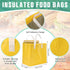 50 9.5" 9.5" 6"(Multicolor) Kacctyen Pcs Insulated Take Away Bags Bulk Thermal Insulation Food for Coffee Milk Tea
