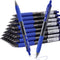 G-103 50 Pack Retractable Gel Pens - 0.5mm Fine Point Blue Ink for Smooth Writing in School and Office