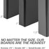 Samsill Durable 1 Inch Binder, Made in the USA, Round Ring Customizable Clear View Binder, Black, 8 Pack