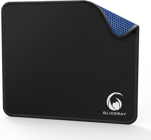 Mouse Pad with Polyester Fabric, Smooth Gaming Mouse Pads, Water Resistant Desk Mousepad with Stitched Edges, Non-Slip