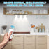 Lilampts Dimmer (6 Pack LED Puck Lights with Remote Control, Wireless Under Cabinet Lighting,Color Changing Lights