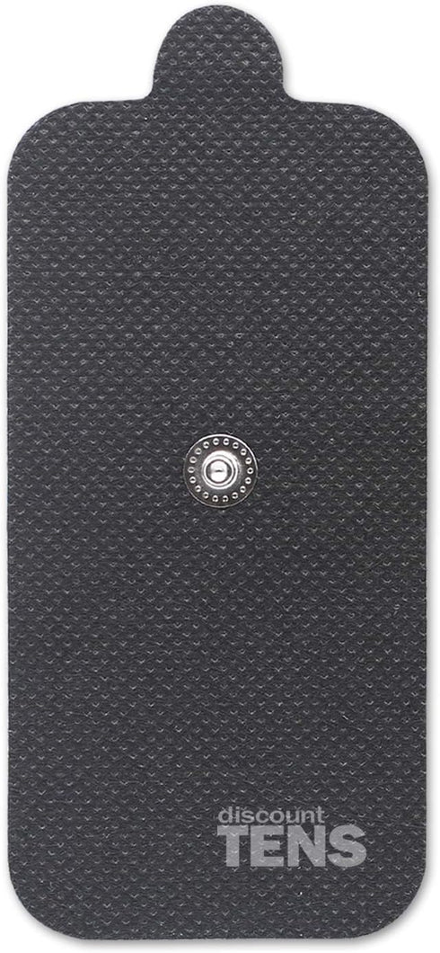 Discount TENS Electrodes, Compex Easy Snap Compatible TENS, 8 Premium Replacement Pads (2 inch x 4 inch)