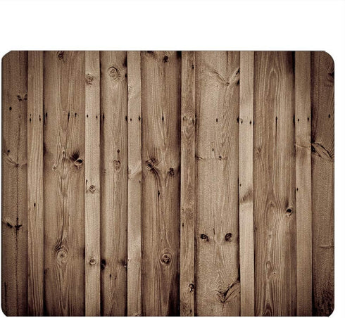 Rustic Wood Gaming Mousepad, Vintage Knotty Wood Mouse Pad for Computer Desk, 9.5 x 7.9 Inch