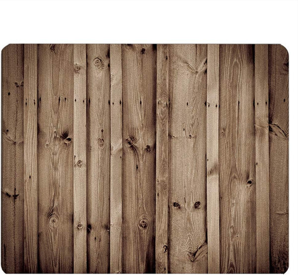 Rustic Wood Gaming Mousepad, Vintage Knotty Wood Mouse Pad for Computer Desk, 9.5 x 7.9 Inch