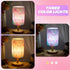 Tujoe Summer Mermaid Lamps Ocean Fabric Nightstand Table Lamp Purple Desk Lamp Bedside Gift Decor for Kids Reading