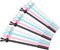 Yansanido 12 Pcs Fluent Writing Pen - 0.5 mm Black Ink Rabbit Ear Shape Rolling Ball Gel Ink Pen