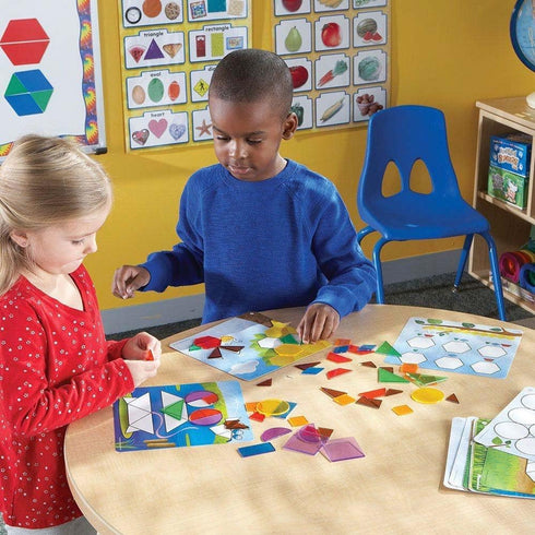 Set 136 5+ Learning Resources Shapes Don't Bug Me - Geometry Activity - Pieces, Ages Learning Math Games for Kids, Back
