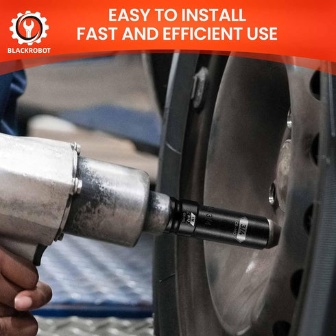 3/4 F to 1 M Impact Socket Adapter, Cr-Mo Steel, Square Drive Reducer for Impact Driver Wrench Exceeds ANSI Standards.