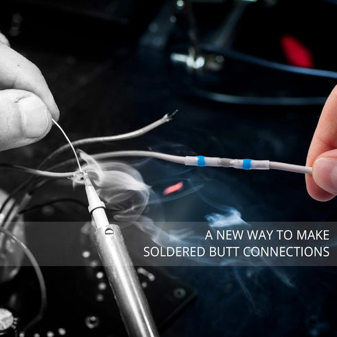 Wirefy 110 PCS Solder Seal Wire Connectors Kit - Waterproof Solder Sleeves, Self Soldering Wire Connectors, Set 26-10