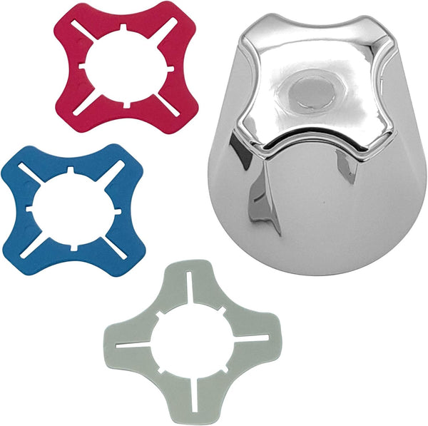 Tub and Shower Replacement for P-P Modern Style Verve Repair Kit, 3 Piece Button Set in Polished Chrome