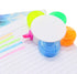 Pomeat Flower Shape Fluorescent Watercolor Pen, Petals Highlighters, 4 Pack