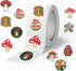 MAQIYI Mushroom Rolls Small Stickers 500Pcs Cute Circle Teacher Supplies Stickers Classroom 10