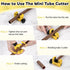 THINKWORK Plastic Pipe Cutter, 0-35mm for PEX, PVC, PPR Hoses, Sharp Copper Pipe Cutter for Tubes