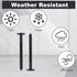 Ckhoid 120Pcs 3 Inch Vinyl Shutter Fastener, Window Panel Peg Lok, Pin Pegs, Screws, Plastic Shutter Spikes Anchor