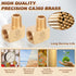 2pcs 1/4” Brass Fittings - 90 Degree Barstock Street Elbow, 1/4" NPT Male to Female Pipe