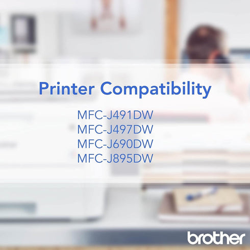 Brother Printer LC3013C Single Pack High Yield Cyan Cartridge, Up to 400 Pages