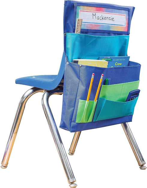 Teacher Created Resources Chair Pocket in Blue, Teal & Lime (TCR20970)