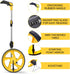Zozen Measuring Wheel Collapsible with Kickstand, One Key to Zero, Starting Point Arrow, Cloth Carrying Bag 0-9,999 Ft