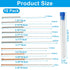 Seimneire 10 3D Nozzle Nozzle 0.15/0.2/0.25/0.3/0.35/0.4/0.5/0.6/0.8/1.0mm 3D Pieces Printer Cleaning Kit, Stainless