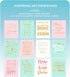 Eccolo Inspirational Cards Set with Wooden Display Stand - 12 Boxed Daily Words Encouragement Cards for Self-Love and