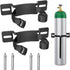 2PCS Propane Tank Holder, Steel Fabrication Nitrogen Tank Mount with Screws and Safety Chain, Suitable for 4"-12" Gas