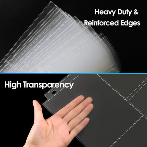 MaxGear 30 Pack 4 x 6 Photo Sleeves for 3 Ring Binder, Heavy-Duty Archival Protectors for 180 Pictures