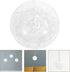 G9 120mm ARTIBETTER Glass Globe Lamp Shade Replacement Lampshade Base Bubble Chandelier Light Covers Pendant Wall