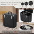 Hododou Vinyl Record Storage Case LP Album Collection Display Box Water Resistant Vinyl Record Organizer Storage Holds