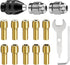 Drill Chuck Collet Set for Dremel, 15PCS Kit, 0.8-3.2mm Shank Replacement, Keyless Quick Change Accessory
