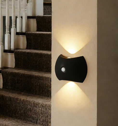 JOGOLED 3 Motion Sensor Light Wall Lamp - Colors Night Light Wall Lamps LED Indoor Up and Down Sconce Rechargeable