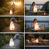 Generic IP65 Solar Penguin Light, Rechargeable Globe Color Changing Solar Globe Lamp Waterproof Outdoor Garden RGB Warm