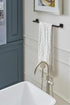 Amerock BH36073MB | Matte Black Towel Bar | 18 in (457 mm) Towel Rack | Appoint | Bathroom Towel Holder | Bathroom Hardware | Bath Accessories by Amerock